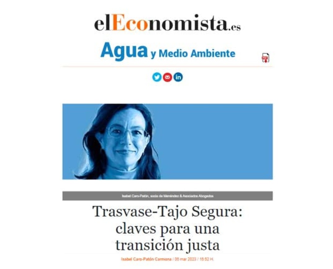 Trasvase Tajo-Segura: claves para una transición justa