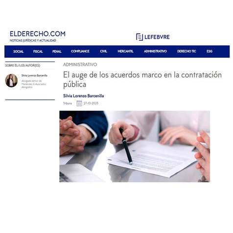El auge de los acuerdos marco en la contratación pública
