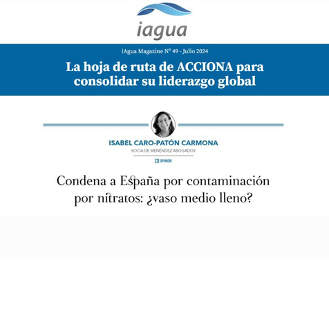 Condena a España por contaminación por nitratos: ¿vaso medio lleno?