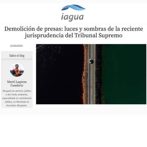 Demolición de presas: luces y sombras de la reciente jurisprudencia del Tribunal Supremo