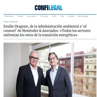 Entrevista a Emilio Dragone, nuevo Of Counsel de Menéndez & Asociados Abogados